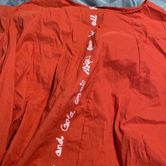 Rundholz Black Label, Orange Printed Shift Top/Mini, NWT - Picture 4 of 16